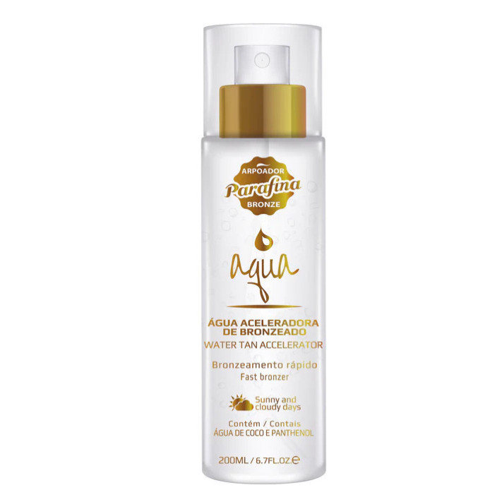 PARAFINA BRONZE AQUA Woda do twarzy i ciała PRZYSPIESZA OPALANIE, 200 ml