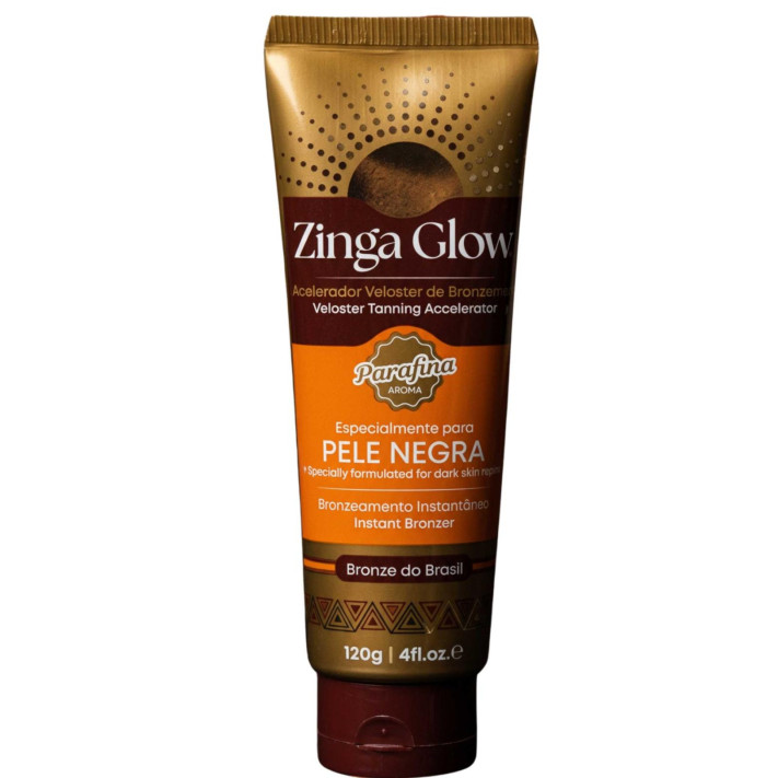 ZINGA GLOW Kremowy przyspieszacz do opalania, dla skóry bogatej w melaninę, 120 g